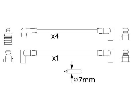 Ignition Cable Kit B852 Bosch, Image 5