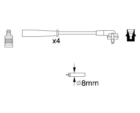 Ignition Cable Kit B887 Bosch, Image 5