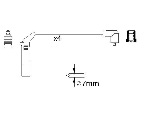 Ignition Cable Kit B898 Bosch, Image 5