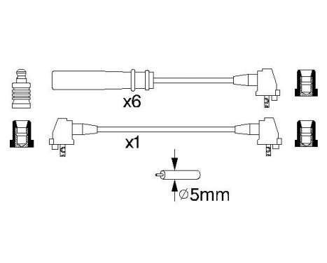 Ignition Cable Kit B937 Bosch, Image 5