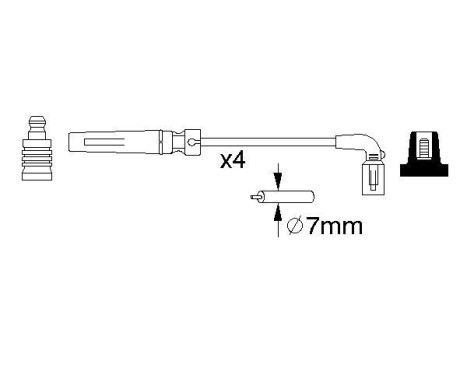 Ignition Cable Kit B987 Bosch, Image 5