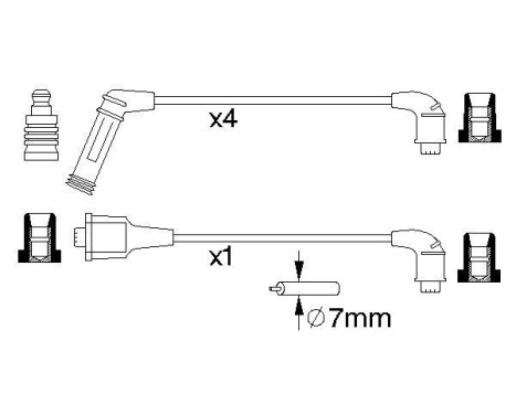 Ignition Cable Kit B990 Bosch, Image 5