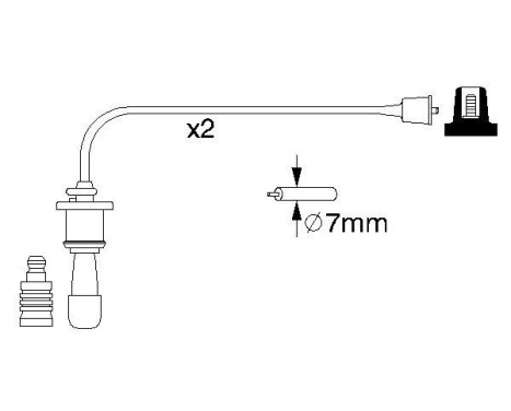 Ignition Cable Kit B991 Bosch, Image 5