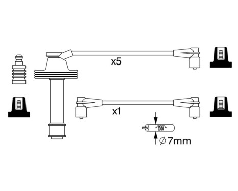 Ignition Cable Kit BW054 Bosch, Image 5