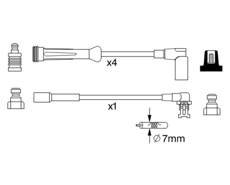 Ignition Cable Kit BW250 Bosch, Image 5
