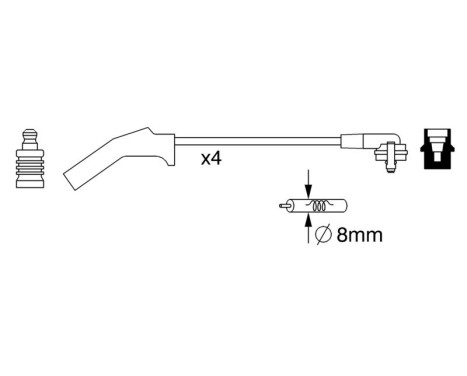 Ignition Cable Kit BW257 Bosch, Image 5