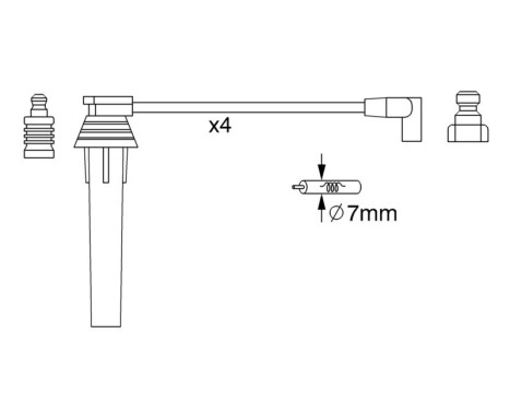 Ignition Cable Kit BW270 Bosch, Image 5