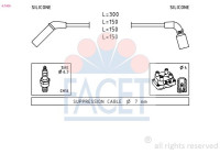 Ignition Cable Kit Made in Italy - OE Equivalent 4.7006 Facet