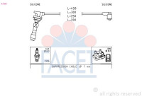 Ignition Cable Kit Made in Italy - OE Equivalent 4.7255 Facet