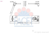 Ignition Cable Kit Made in Italy - OE Equivalent 4.9504 Facet