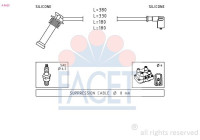 Ignition Cable Kit Made in Italy - OE Equivalent 4.9625 Facet