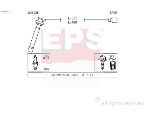 Ignition Cable Kit Made in Italy - OE Equivalent