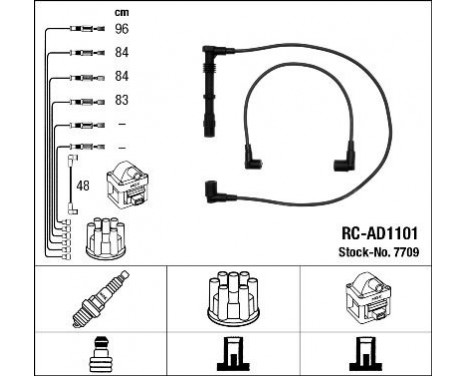 Ignition Cable Kit RC-AD1101 NGK