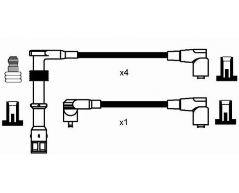 Ignition Cable Kit RC-AD1101 NGK, Image 2