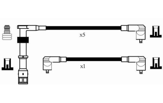 Ignition Cable Kit RC-AD208 NGK, Image 2