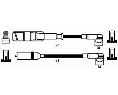 Ignition Cable Kit RC-AD215 NGK, Image 2