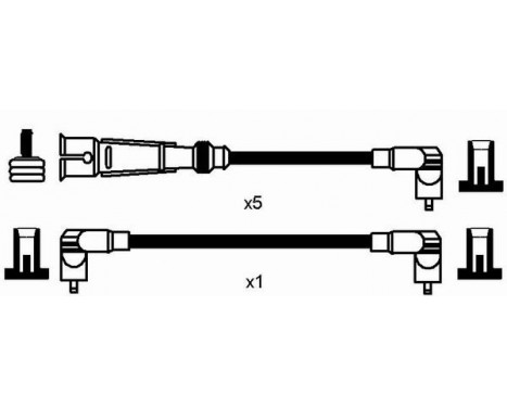 Ignition Cable Kit RC-AD216 NGK, Image 2