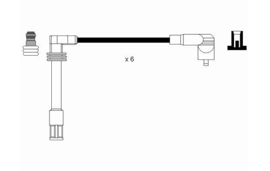 Ignition Cable Kit RC-AD218 NGK, Image 2