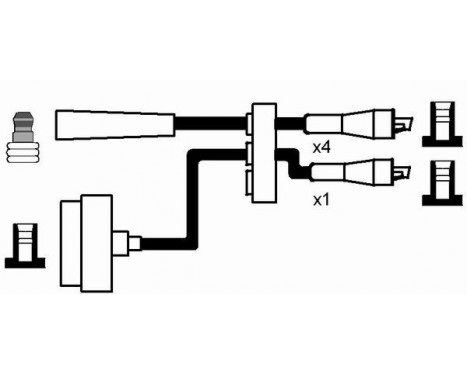 Ignition Cable Kit RC-AR406 NGK, Image 2