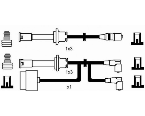 Ignition Cable Kit RC-AR912 NGK, Image 2