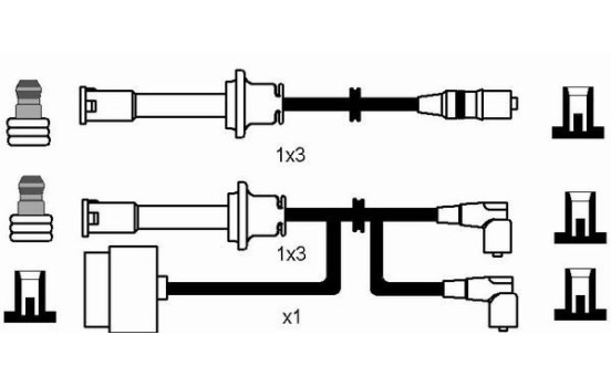 Ignition Cable Kit RC-AR912 NGK, Image 2