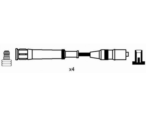 Ignition Cable Kit RC-BW208 NGK, Image 2