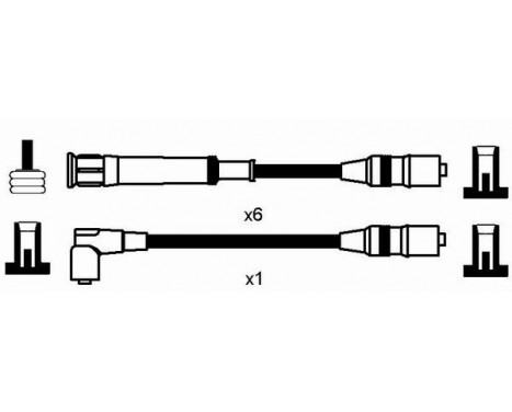 Ignition Cable Kit RC-BW218 NGK, Image 2
