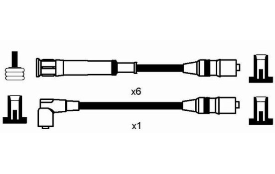 Ignition Cable Kit RC-BW218 NGK, Image 2