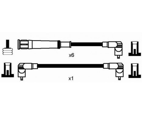 Ignition Cable Kit RC-BW232 NGK, Image 2