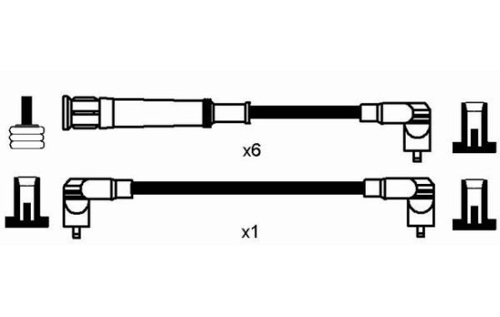 Ignition Cable Kit RC-BW232 NGK, Image 2