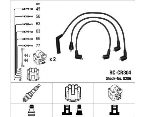 Ignition Cable Kit RC-CR304 NGK