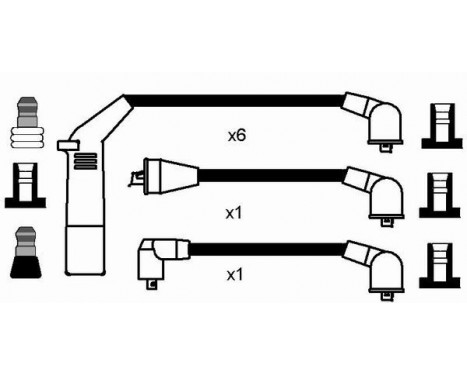 Ignition Cable Kit RC-CR304 NGK, Image 2