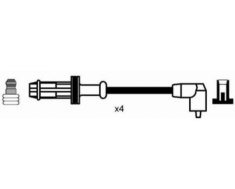 Ignition Cable Kit RC-CT615 NGK, Image 2