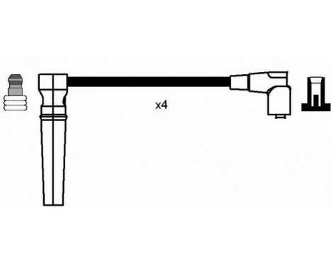 Ignition Cable Kit RC-DW302 NGK, Image 2