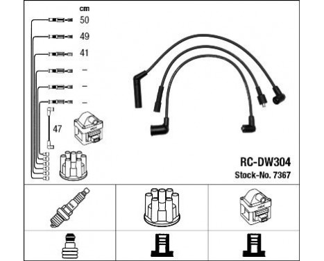 Ignition Cable Kit RC-DW304 NGK