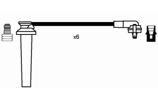 Ignition Cable Kit RC-FD1204 NGK, Image 2
