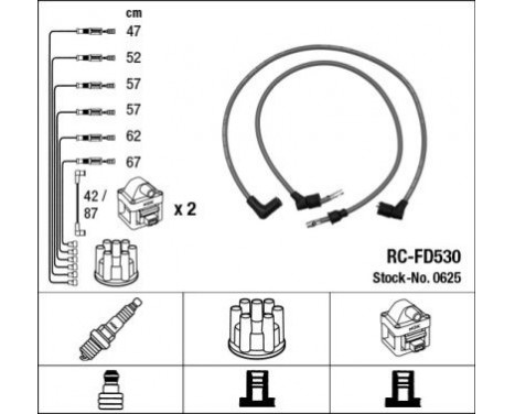 Ignition Cable Kit RC-FD530 NGK