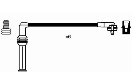 Ignition Cable Kit RC-FD536 NGK, Image 2