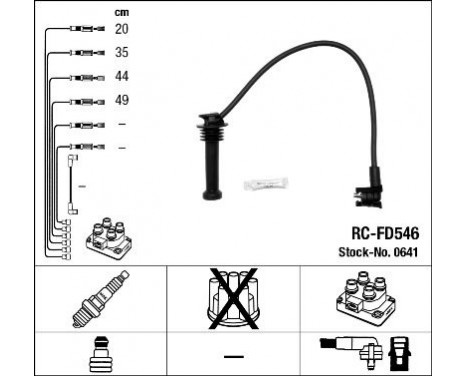 Ignition Cable Kit RC-FD546 NGK