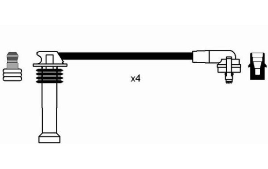 Ignition Cable Kit RC-FD546 NGK, Image 2