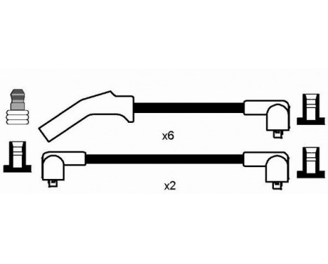 Ignition Cable Kit RC-FD830 NGK, Image 2