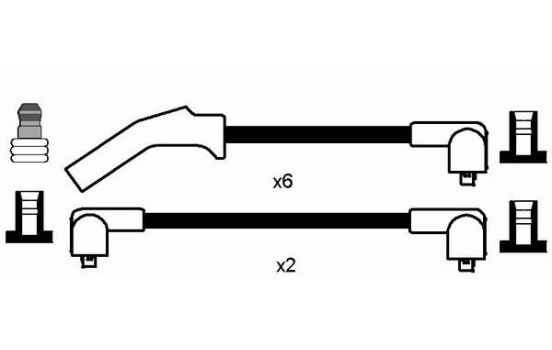 Ignition Cable Kit RC-FD830 NGK, Image 2