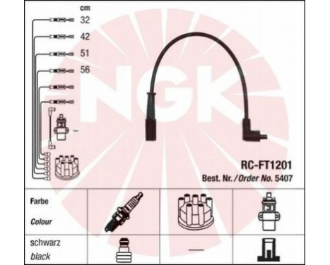 Ignition Cable Kit RC-FT1201 NGK