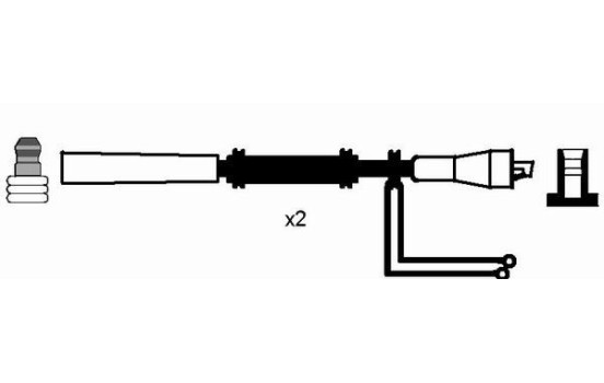 Ignition Cable Kit RC-FT442 NGK, Image 2