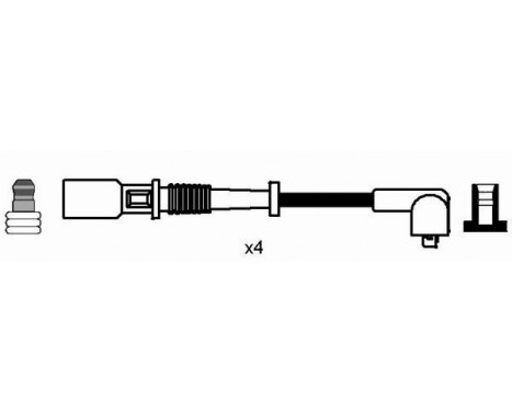 Ignition Cable Kit RC-FT601 NGK, Image 2