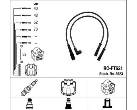 Ignition Cable Kit RC-FT621 NGK