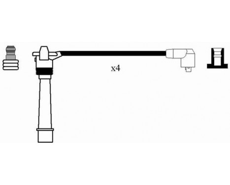 Ignition Cable Kit RC-FT632 NGK, Image 2