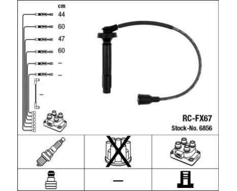 Ignition Cable Kit RC-FX67 NGK
