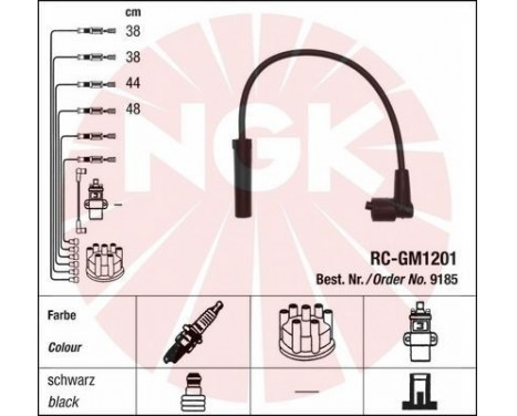 Ignition Cable Kit RC-GM1201 NGK