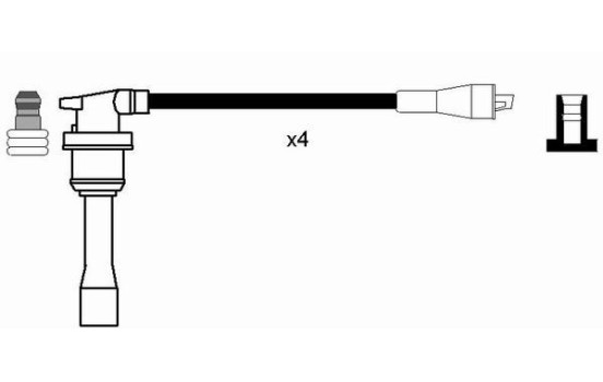 Ignition Cable Kit RC-HD409 NGK, Image 2